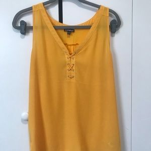 Yellow blouse tank